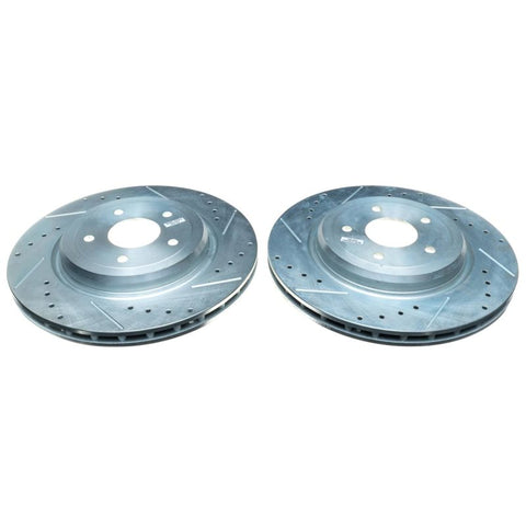 Power Stop 06-13 Chevrolet Corvette Rear Evolution Drilled & Slotted Rotors - Pair - AR82114XPR