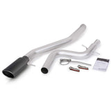 Banks Power 09-10 VW Jetta 2.0L TDI Monster Exhaust System - SS Single Exhaust w/ Black Tip - 46180-B