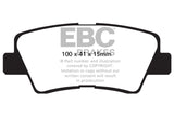 EBC 09-11 Hyundai Azera 3.3 Ultimax2 Rear Brake Pads - UD1313