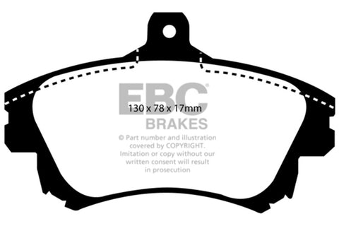 EBC 99-04 Volvo S40 1.9 Turbo T4 (200 BHP) Yellowstuff Front Brake Pads - DP41139R