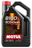Motul 5L Synthetic Engine Oil 8100 0W20 Eco-Clean - 108862