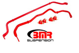 BMR 16-17 6th Gen Camaro Front & Rear Sway Bar Kit w/ Bushings - Red - SB049R