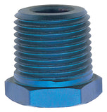 Russell Performance 1/2in Male to 3/8in Female Pipe Bushing Reducer (Blue) - 661580