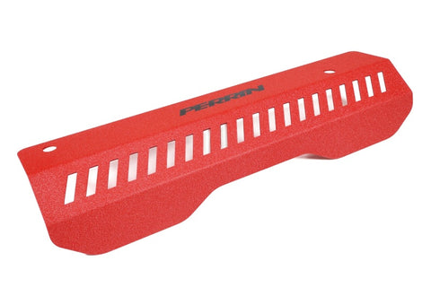 PERRIN 22-23 Subaru WRX Pulley Cover (Short Version - Works w/AOS System) - Red - PSP-ENG-154RD