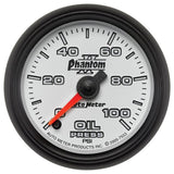Autometer Phantom II 2-5/8in 100 PSI Stepper Motor Oil Pressure Gauge - 7853