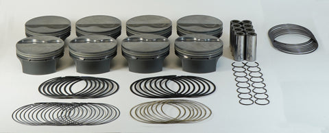 Mahle MS Piston Set GM LS 416ci 4.070in Bore 4in Stk 6.125in Rod .927 Pin -4.3cc 11.3 CR Set of 8 - 930223570