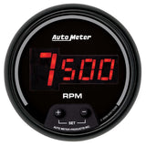 AutoMeter Gauge Tach 3-3/8in. 10K RPM In-Dash Digital Black Dial W/ Red Led - 6397