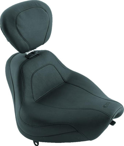 Mustang 18-21 Harley Fat Bob Wide Tripper Solo Seat Diamond Stitch - Brown - 83014