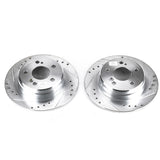 Power Stop 90-93 Mercedes-Benz 300SL Rear Evolution Drilled & Slotted Rotors - Pair - EBR417XPR