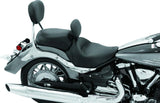 Mustang 06-15 Yamaha Roadliner, Stratoliner Wide Touring Solo Seat w/ Driver Backrest - Black - 79454