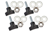 Fishbone Offroad 07-18 Jeep Wrangler JK Tub Rail Tie Downs Steel Powdercoat - FB25232