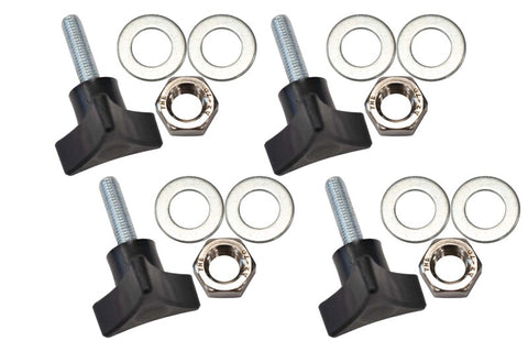 Fishbone Offroad 07-18 Jeep Wrangler JK Tub Rail Tie Downs Steel Powdercoat - FB25232