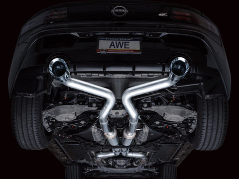 AWE 2023 Nissan Z RZ34 RWD Track Edition Catback Exhaust System w/ Chrome Silver Tips - 3020-32400