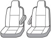 Covercraft 11-17 Chevrolet Traverse Waterproof Polyester SeatSaverSecond Row Seat Covers - Grey - SS7448WFGY