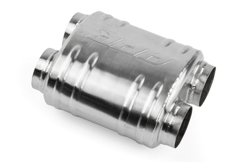 APR Premium Sound Absorption Muffler - Dual 70mm (2.75in) Oval Body (217x134x210) - MUH0011