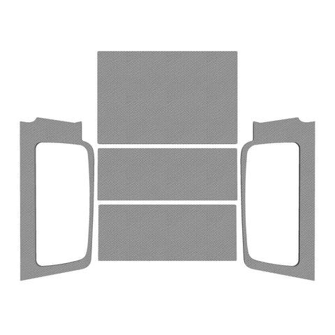 DEI 04-06 Jeep Wrangler LJ Unliminted Leather Look Headliner Complete Kit - Gray - 50605