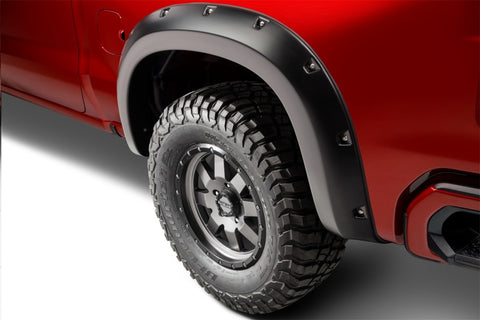 Bushwacker 19-23 Chevrolet Silverado 1500 (Excl. ZR2) Pocket Style Fender Flares 4pc - Smooth Black - 40992-02