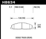 Hawk 09-14 Dodge Ram 2500/3500 Rear LTS Brake Pads - HB634Y.750