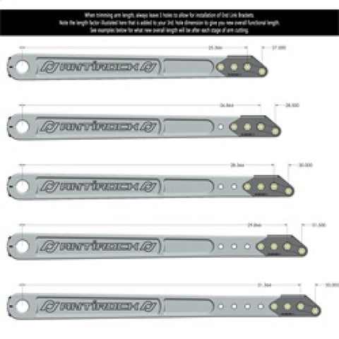 RockJock Billet Aluminum Antirock Pre-Runner Sway Bar Arms (33.67in OAL 35 spline) w/ Hardware - RJ-202005-103