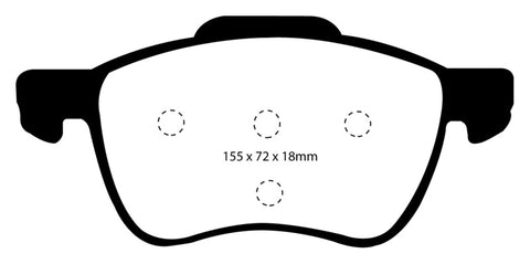 EBC 01-05 Volvo S60 2.3 Turbo T5 Redstuff Front Brake Pads - DP31229C