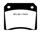 EBC 67-74 Ac 428 7.0 Yellowstuff Rear Brake Pads - DP4101R