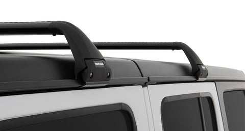 Rhino-Rack 07-22 Jeep Wrangler JK/JL 4 Door Hard Top Vortex SG 2 Bar Roof Rack - Black - SG59
