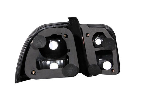 ANZO 1996-1997 Honda Accord Taillights Black - 221039