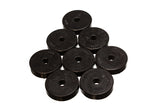Energy Suspension Polyurethane Pad Set - 2 9/32in OD x 7/16in Hole ID x 1/2in Height - Round Black - 9.9528G