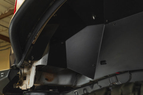 DV8 21-25 Ford Bronco Rear Aluminum Inner Fenders - Black - INFEND-08RB