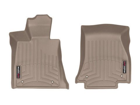 WeatherTech 2016+ BMW 7-Series Front FloorLiner - Tan (Vehicles w/ Rear Executive Lounge Seating) - 458741