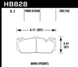 Hawk 12-17 BMW M6 / 14-17 BMW M6 Gran Coupe / 13-16 BMW M5 HPS 5.0 Front Brake Pads - HB828B.760