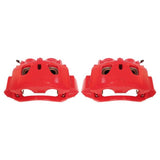 Power Stop 11-19 Chevrolet Silverado 2500 HD Front Red Calipers w/Brackets - Pair - S5302