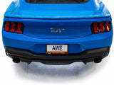 AWE 2024 Ford Mustang GT Fastback S650 RWD Track Edition Cat-Back Exhaust w/ Dual Diamond Black Tips - 3020-33650