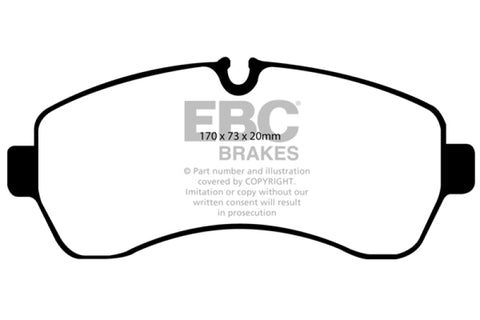 EBC 07+ Dodge Sprinter 3500 Greenstuff Front Brake Pads - DP61928