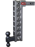 Gen-Y Mega Duty 2in Shank 17.5in Drop 10K Hitch w/GH-031 Dual-Ball w/GH-0100 Stabilizer Kit - GH-318