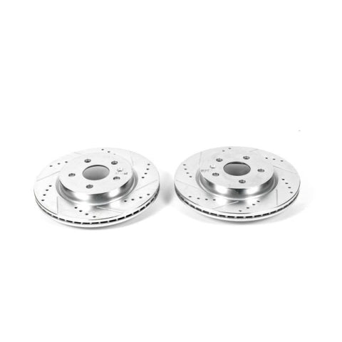 Power Stop 2010 Buick Allure Rear Evolution Drilled & Slotted Rotors - Pair - AR82146XPR