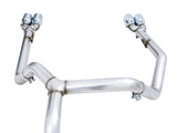 AWE Tuning 4th Gen GM 1500 5.3L 0FG Catback Split Rear Exit (w/ Bumper Cutouts) - Quad Chrome Tips - 3015-42201