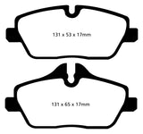 EBC 14+ Mini Hardtop 1.5 Turbo Cooper Greenstuff Front Brake Pads - DP22056
