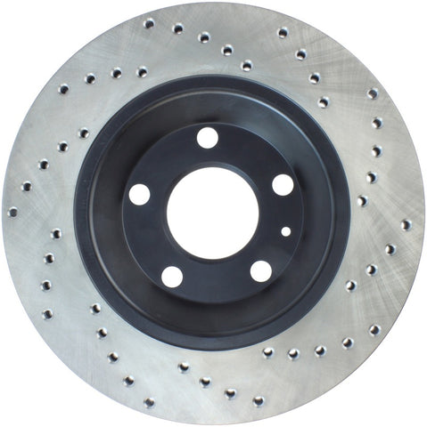 StopTech 04-09 Audi S4 Rear Right Drilled Rotor - 128.33088R