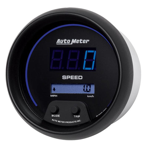 Autometer Cobalt Digital 85.7mm Black Electric Programable Speedometer - 6988