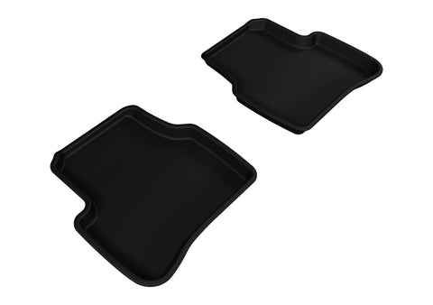 3D MAXpider 2006-2010 Volkswagen Passat Kagu 2nd Row Floormats - Black - L1VW01521509