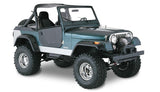 Bushwacker 59-83 Jeep CJ5 Cutout Style Flares 4pc - Black - 10910-07