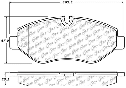 StopTech 10-18 Mercedes-Benz Sprinter 2500 Front Truck & SUV Brake Pad - 319.13160