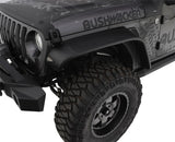 Bushwacker 2018+ Jeep Wrangler (JL) Unlimited Flat Style Flares 4pc - Black - 10923-07