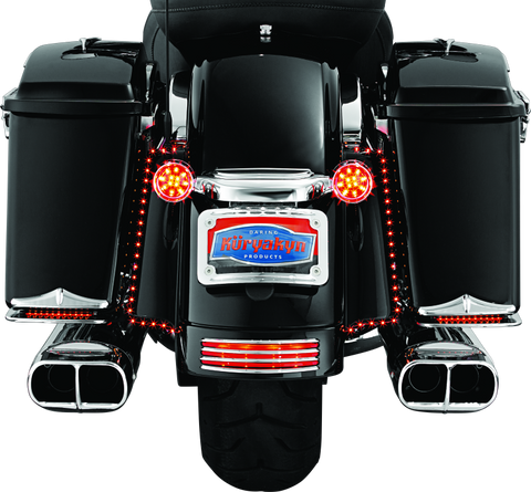 Kuryakyn Rear Fender Accents FLHX & FLTR Models Chrome - 7797