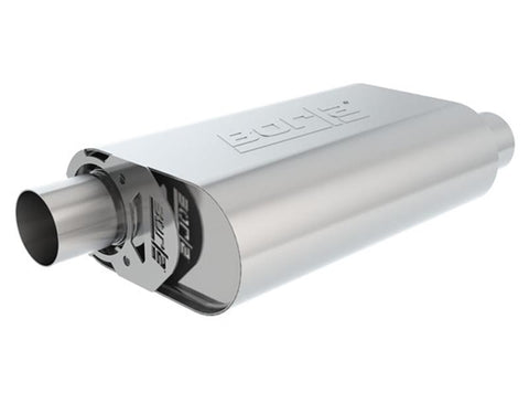 Borla CrateMuffler Stock SBC 283/327/350 ATAK 2.25in Offset/Offset 14inx4.35inx9in Oval Muffler - 400847