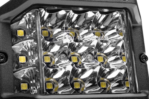 Go Rhino Xplor Bright Series Sideline Cube LED Spot Light Kit (Surface Mount) 4x3 - Blk (Pair) - 750300323SCS