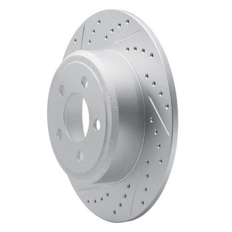 R1 13-25 Mazda Mx-30 Rear Left Drilled & Slotted Geo-Carbon Rotor - 830-80083L