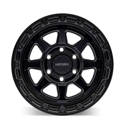 Mayhem 8306 Ridgeline 17x8.5 / 5x127 BP/ -6mm Offset / 78.1mm Hub Satin Black Wheel - 8306-7873MB