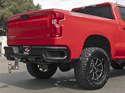 aFe Vulcan Series 3in 304SS DPF-Back 20-21 GM Trucks L6-3.0L (td) LM2 - Dual Black Tip - 49-34130-B